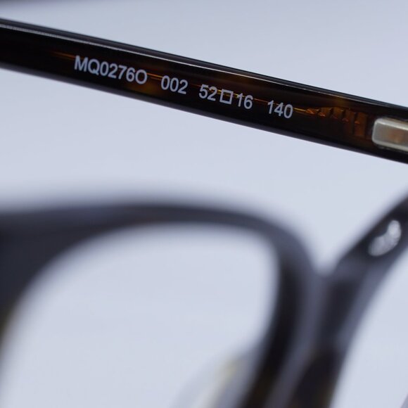 McQ by Alexander McQueen MQ0276O 002 Square Eyeglasses 52mm – Dark Havana - Picture 9 of 11
